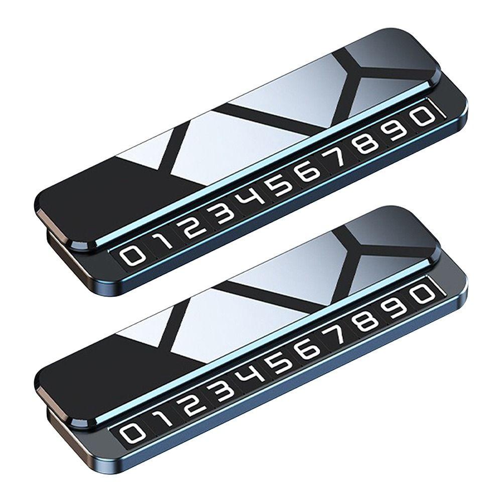 Metal Parking Number Plate Hidden Design Phone Number Holder Valet Parking