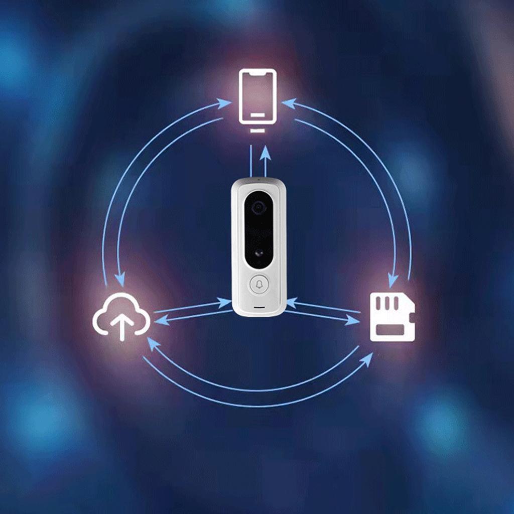 Wireless waterproof WIFI visual smart doorbell mobile phone remote monitoring intercom low power consumption HD camera