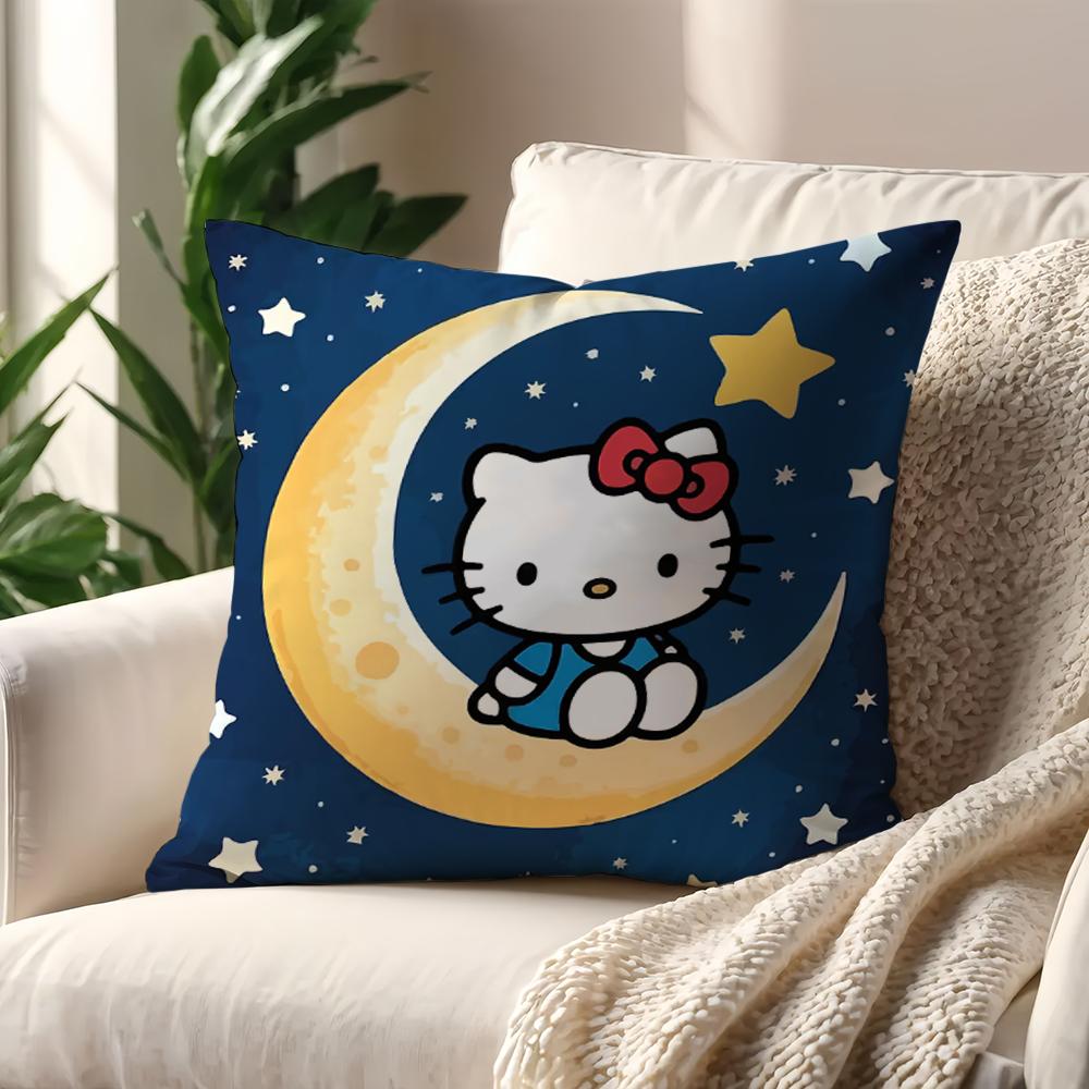 Hello K-Kitty Cute Cushion Cover For Pillow Printing Sofa Decoration Home Car Room Coffee Shop Office Nordic Simplicity