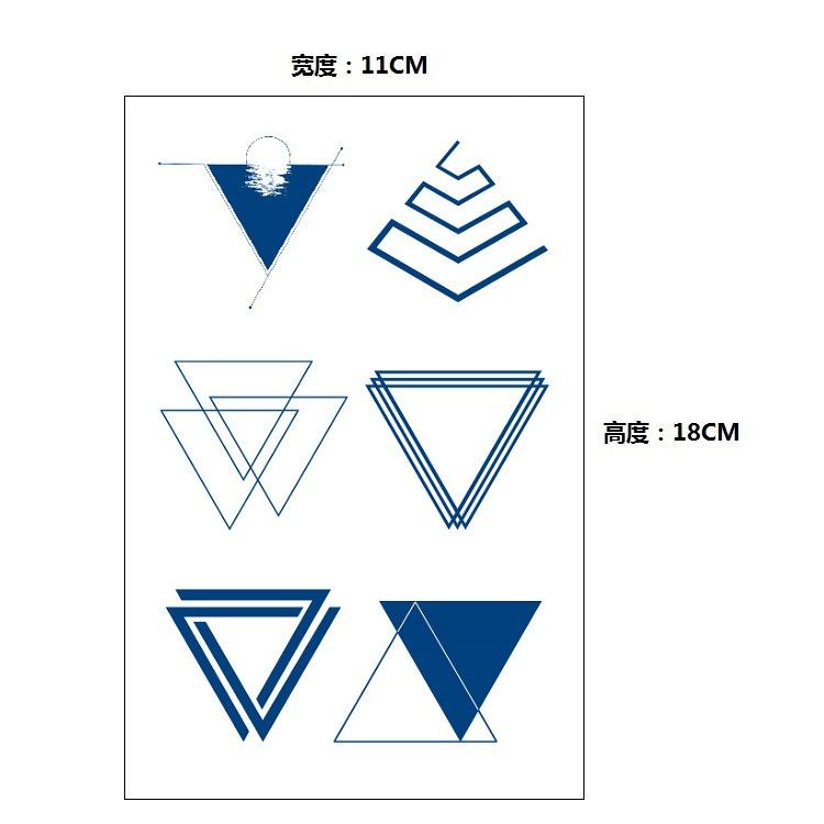 Gradual Change Herbal Fashion Personality Japanese Wave Whale Waterproof Simulation Long Time Does Not Fade Tattoo Sticker