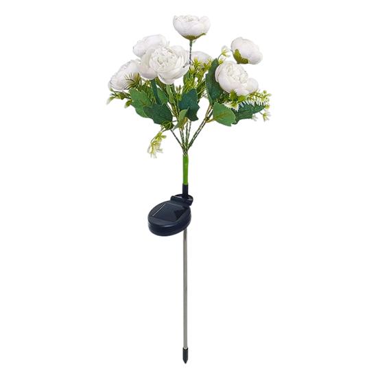 

Солнечный садовый светильник светодиодный цветочный светильник автоматическая зарядка IP65 водонепроницаемый простая установка романтический белый