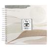 Album À Spirale - Watercolor - 28 X 24 Cm - 50 Pages Blanches - Marron - Papier FSC Mixte