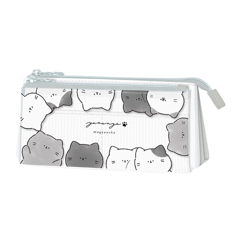 Kamio Japan Ручка Yurunya Треугольная 226446 Пенал, Многофункциональный Пенал, Mugyuneko,