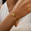 Stainless Steel 12 Constellation Bracelets for Women Men High Quality Letters Zodiac Cuban Chain Bracelet Jewelry Birthday Gift