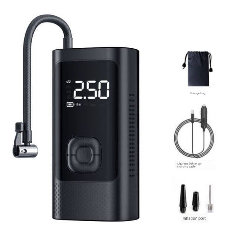 Car-Mounted Air Pump, Wireless Portable Car Air Pump, Electric Car Tire High-Pressure Inflator