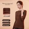 MOXTOC Women's Thickened Slim-Fit Thermal Fleece Baselayer Top