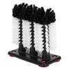 3 Head Cup Brush Removable Efficient Cleaning Glass Washer Brush with Suction Base for Bar Long Leg