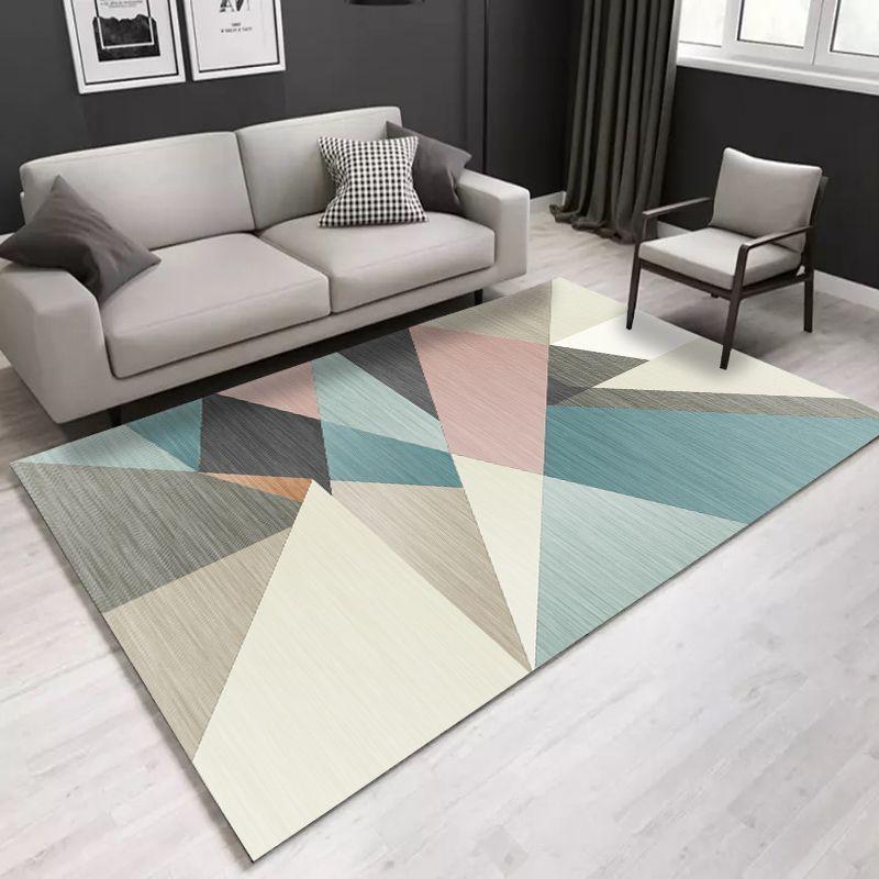 Covor Decorativ Geometric Modern pentru Sufragerie Covor Antiderapant pentru Camere Covor de Casă Covoraș pentru Mese de Cafea Mari Curățare Ușoară