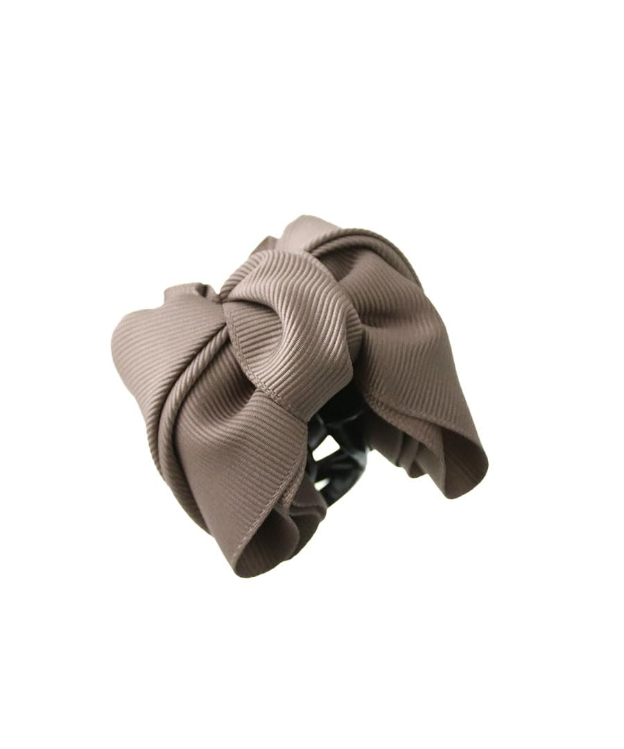 

VINGTAINE Vance Clip Grosgrain Center Ribbon Hair Clip Стильный взрослый милый подарок [Vantaine] H7802-BR-