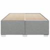 Bed Frame without Mattress Light Grey 140 x 190 cm Fabric