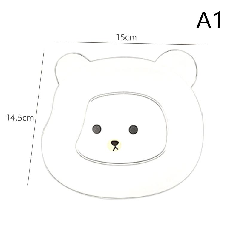 Little Bear Dinner Plate Cartoon Shape Bear Spit Bone Dish Desktop Trash Tray Snack Food Residue Fruit Plate Kitchen Tableware