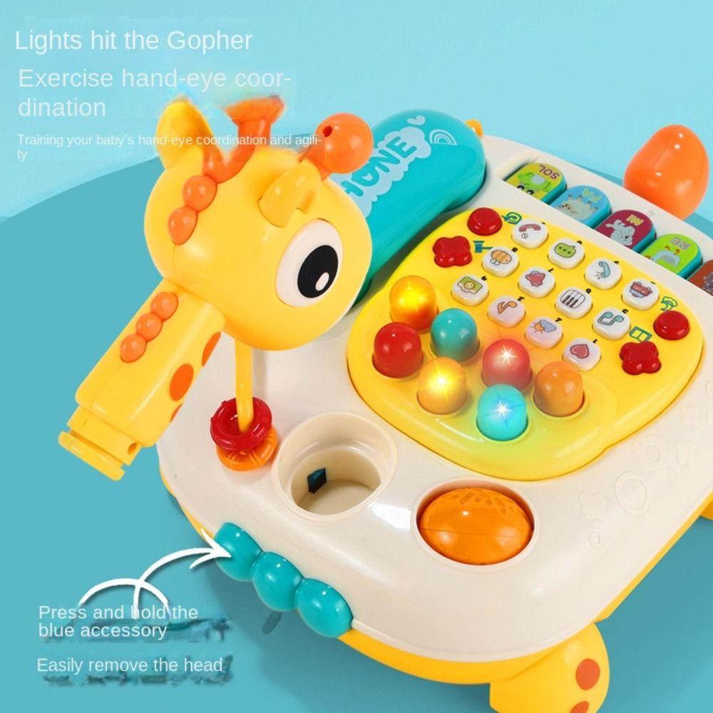 with Wheels Telephone Car Toy Elk Simulation Landline Phone Lovely Emulated Telephone Toys  Kids