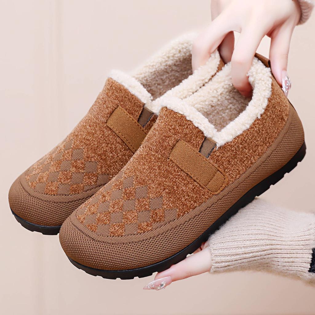 New Women's Cotton Boots with Added Fleece and Thickened Snow Boots, Casual and Versatile Cotton Shoes