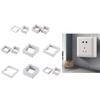Single Socket Spacer Electrical Outlet Box Extender Single Gang Box Extender with Screws for Living Room School Office
