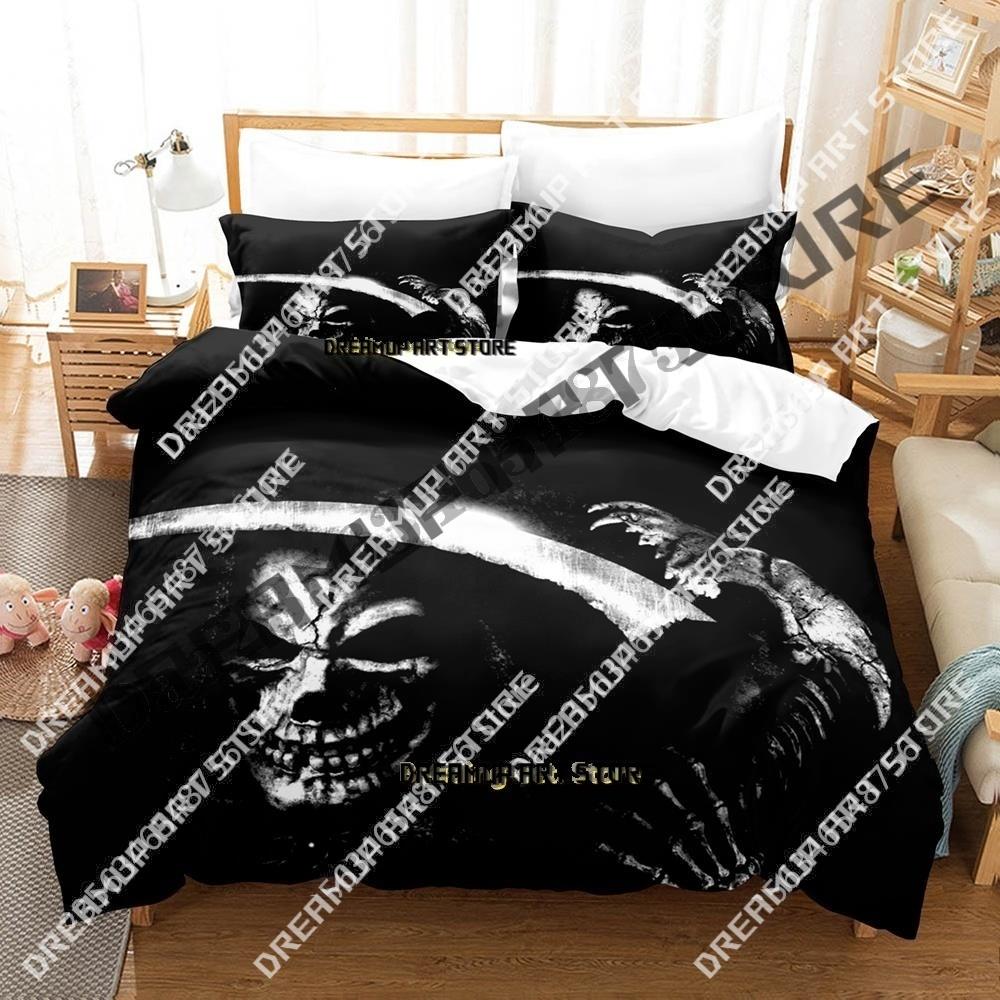 Fashion Dark Lost Souls Ghost Bedding Set Single Twin Full Queen King Size Bed Set Kids Bedroom Duvetcover Sets Bed Sheet Set