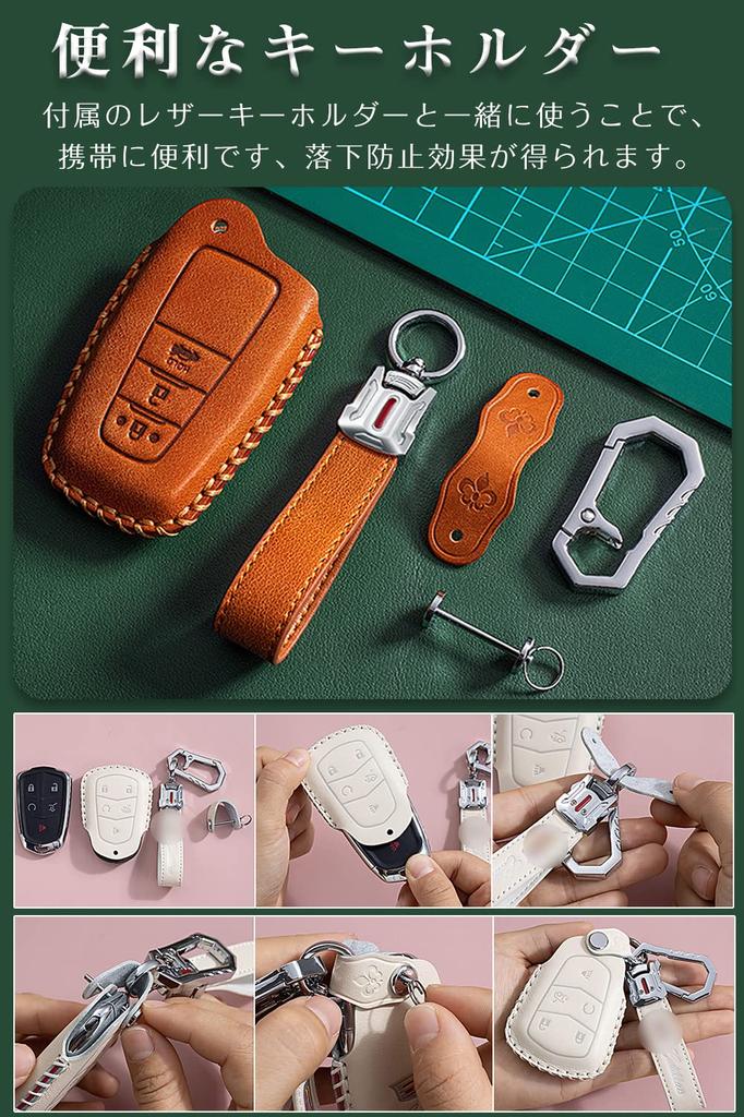 Toyota Smart Key Case Key Cover Key Holder Genuine Leather 2 Buttons C-HR New