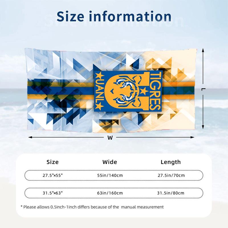 Club Tigres UANL Beach towels also serve as bath towels summer essential a musthave for the outdoors the beach and the pool