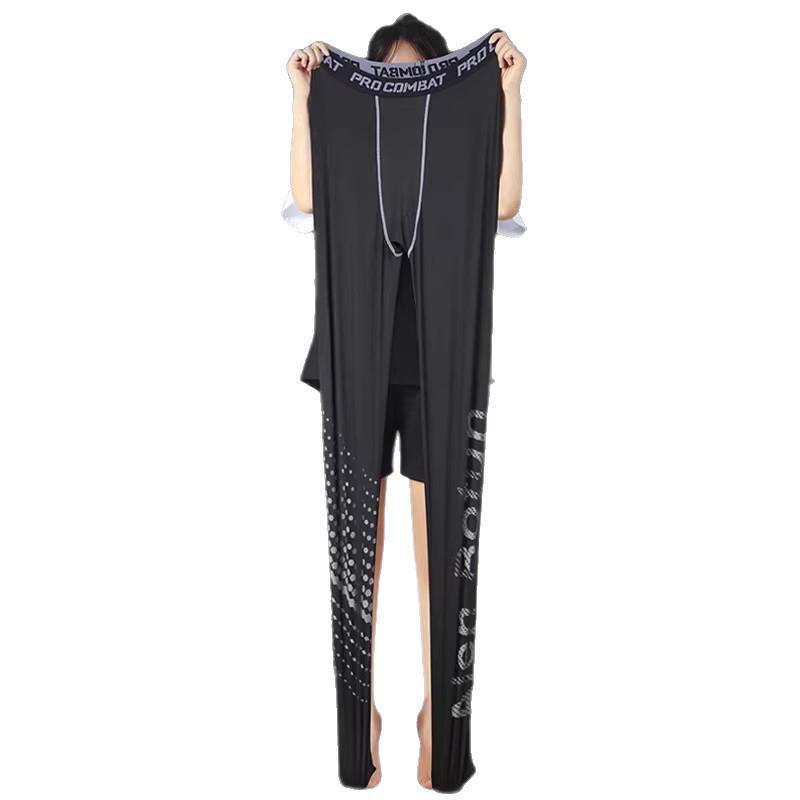 Men's Fleece-Lined Winter Base Layer Pants: High Elasticity, Quick-Drying, Warm, Tight-Fitting, Ideal for Yoga, Training, and Outdoor Sports.