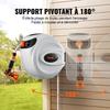 Retractable Hose Reel Water Hose Reel 115'x1/2" 180° Swivel Wall-Mounted