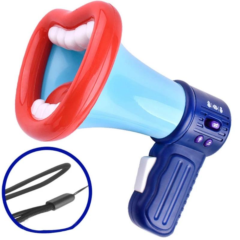 Funny Voice Changer, Big-mouthed Funny Loudspeaker Recording Toy, Speaker Handheld Microphone Voice Changer