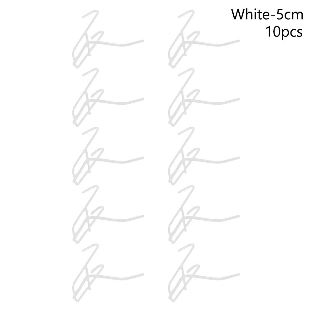 

10Pcs Wall Hook Supermarket Shelf Hook Coat Bag Mesh Panel Hooks Durable Mesh Stall Hangers 10Pcs 5cm White