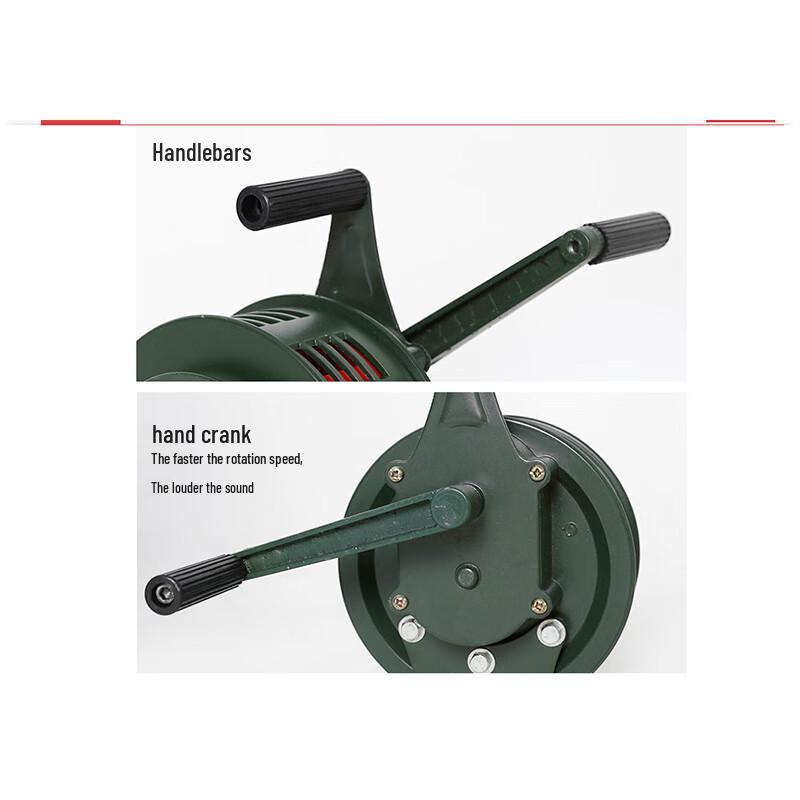 Manual Hand-Crank Emergency Alarm with Tripod