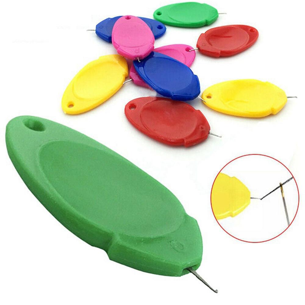 Auxiliares de Agulha Máquina de Costura Manual Ferramentas de Costura Laço de Arame Ferramenta Passa-fio de Plástico Passa-fio de Agulha