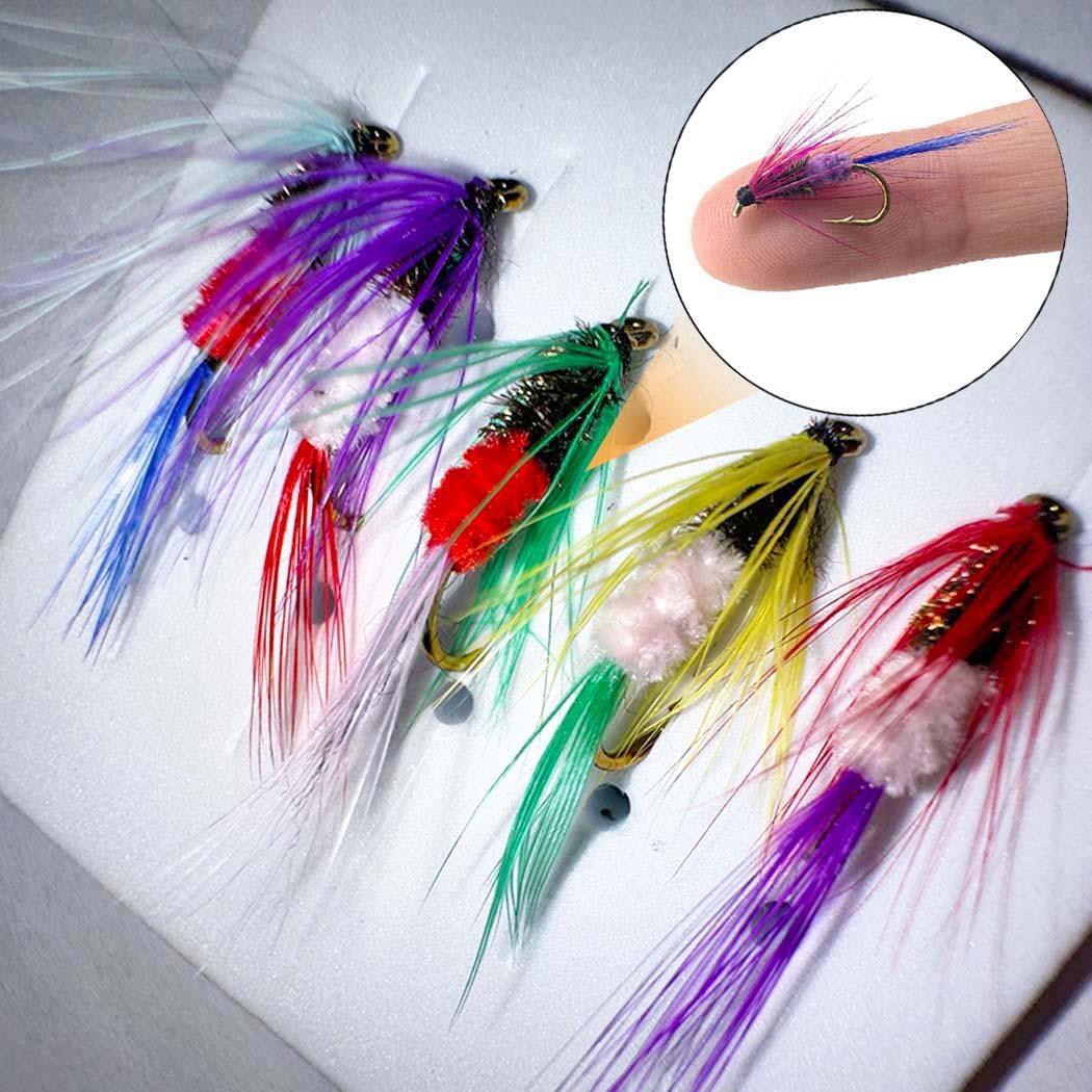 25 шт./кор. влажные/сухие приманки для ловли мух нахлыстом для форели — фото 11