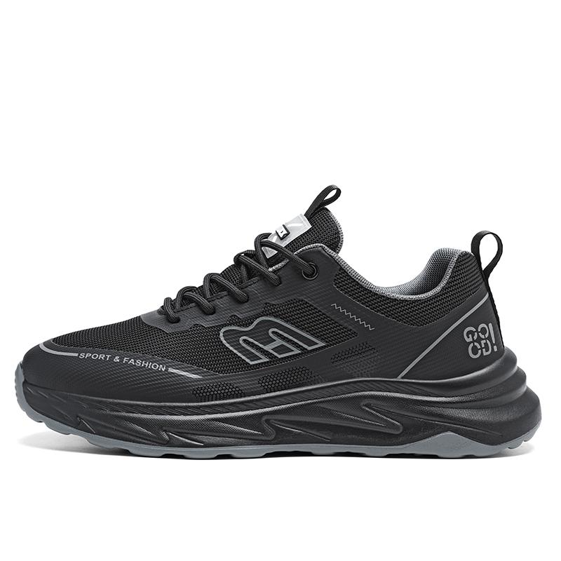 Мужская мода весна/осень Flyknit дышащая спортивная обувь кроссовки для мужчин 39 чёрный/серый