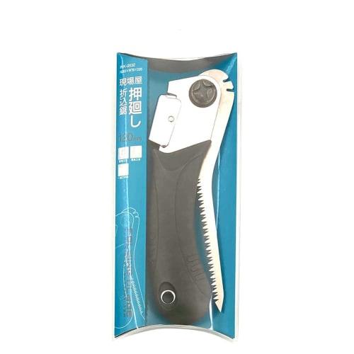 Ishisaw Kogyo Genba-ya Folding Push Saw, 120mm, Silver