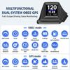 OBD2 GPS HUD Car Head-up Display LCD Digital Speedometer Auto On-board Computer With Tachometer RPM Turbo BOOST Oil Pressure RPM