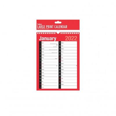 Tallon 2022 A4 Wall Planner (Pack Of 12)