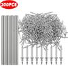 Double-Headed Non-Marking Nails Thread Invisible Metal Screw Fasteners Skirting Boards Nails No Trace Fixator with Sleeve Tools