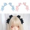 Fashion Kawaii Handmade Bow Hairclip Woman Sweet Anime Lolita Hairpin Cosplay Headdress JK Uniform Hair Accessories Xmas Gifts