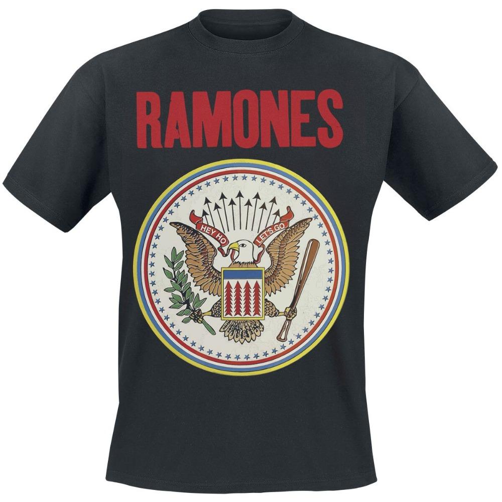 Ramones T-Shirt Herren Metal Rockband Grafik T-Shirt Baumwolle Sommer Streetwear Oberteil unisex Freizeit bequem