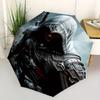 1pc Assassin's Creed Self-Folding Umbrella, 8-Bone Compact Travel Umbrella, Durable Plastic And Iron Frame100