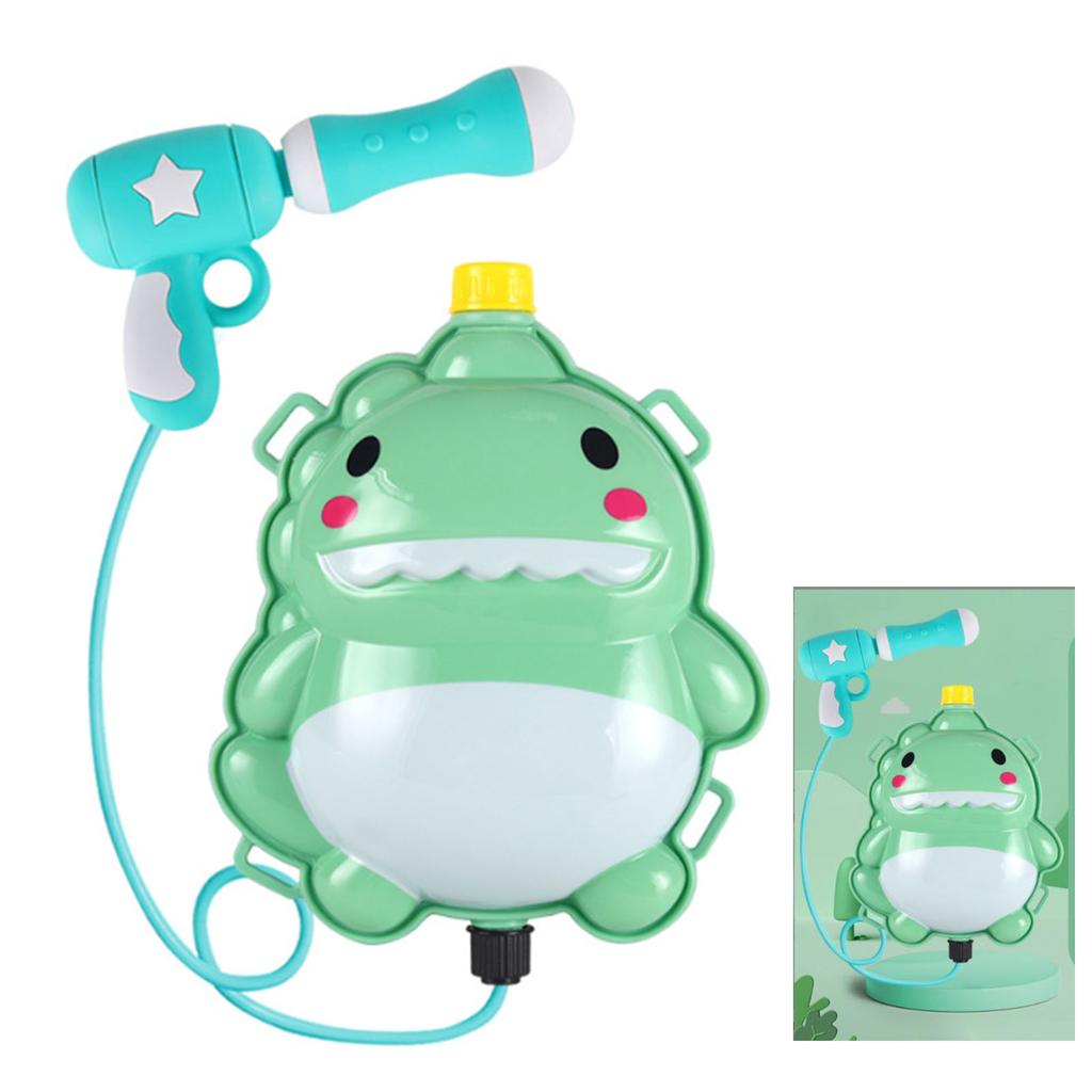Children Backpack Water Shooting Toy Pull Out Plastic 2000ML Cartoon Backpack Water Gunfor Outdoor