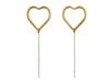 PartyDeco Sparklers HEARTS Gold 5cm 2 Pcs