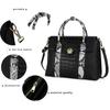 Aidrani Light Luxury Crocodile Pattern Cowhide Women's Handbag Large Capacity Black Fashion Versatile One Shoulder Crossbody Bag