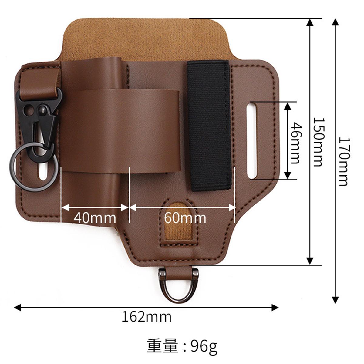 

EDC Tactical Tool Holster Wilderness Survival Storage Waist Bag Outdoor Flashlight Holster Knife Holster