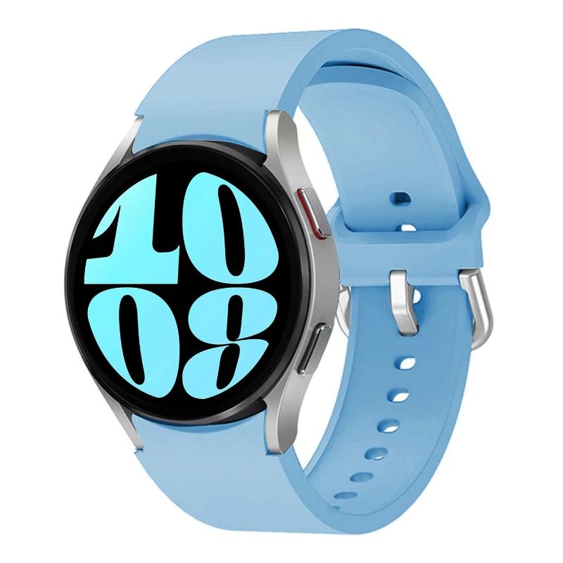 Silicone No Gaps Strap For Samsung Galaxy Watch 7/6/5/4 44mm 40mm 5Pro 45mm Bracelet Band Galaxy 6 Classic 47mm 43mm 46mm Correa