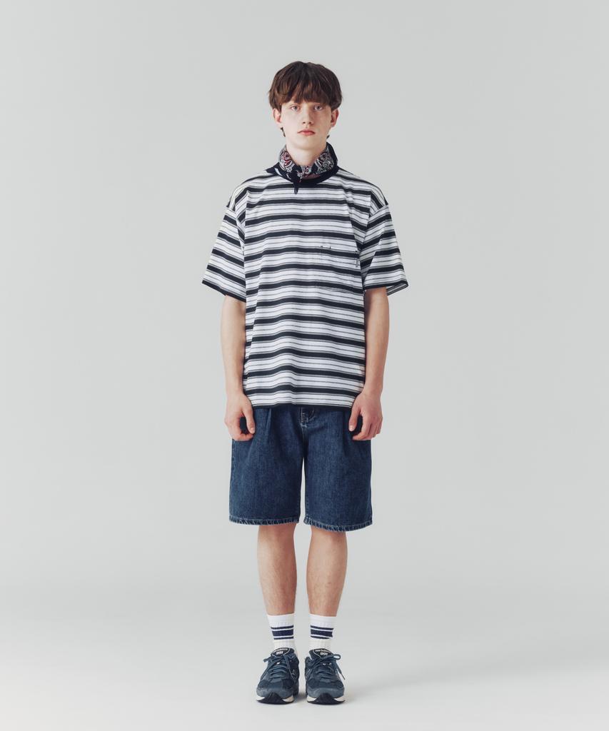 ESPIONAGE Multi Border Pocket Tee Black
