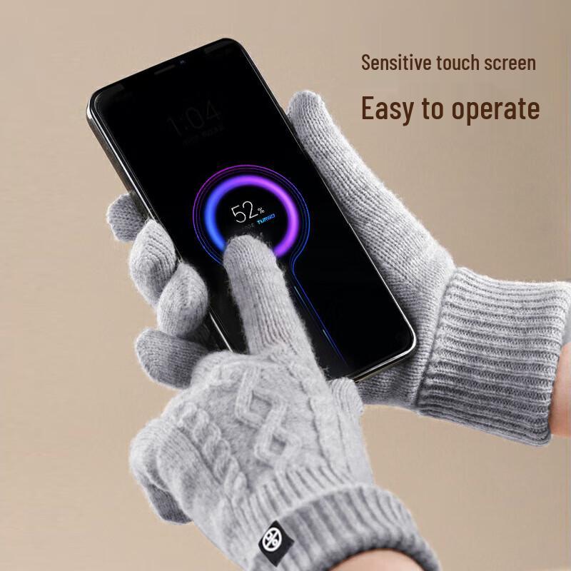 Xihong Warm Knitted Winter Gloves