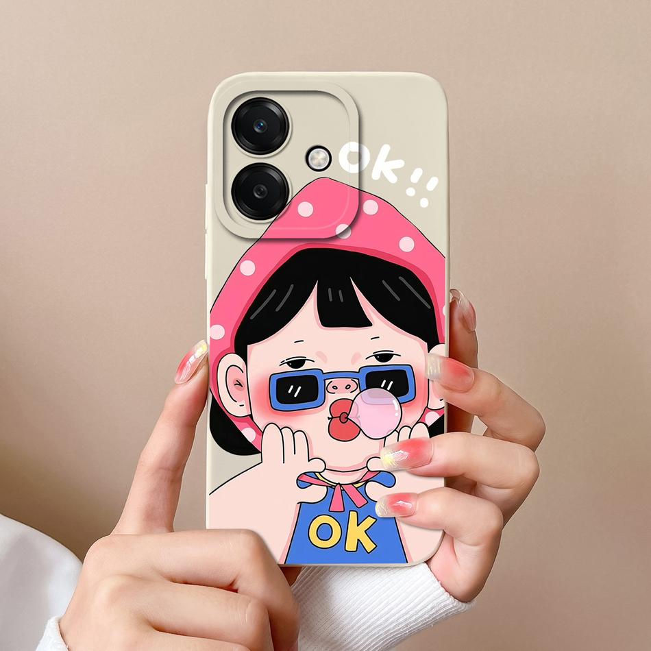 Per Oppo A3 Pro A3X A40 A80 Custodia per Telefono Creativa Protezione Completa Cover Posteriore Per Oppo A 3 OppoA3 4G 5G Morbido Silicone Liquido Fundas