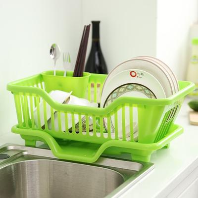 Square Utensils Drainer Rack Plastic Storage Basket Storage Rack Dish Drying Rack  Storage