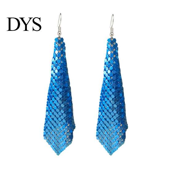 Jewelry Accessories 1 Pair Sequin Hook Earrings Geometric Design Long Women Night Club Party Gown Drop Detail-oriented