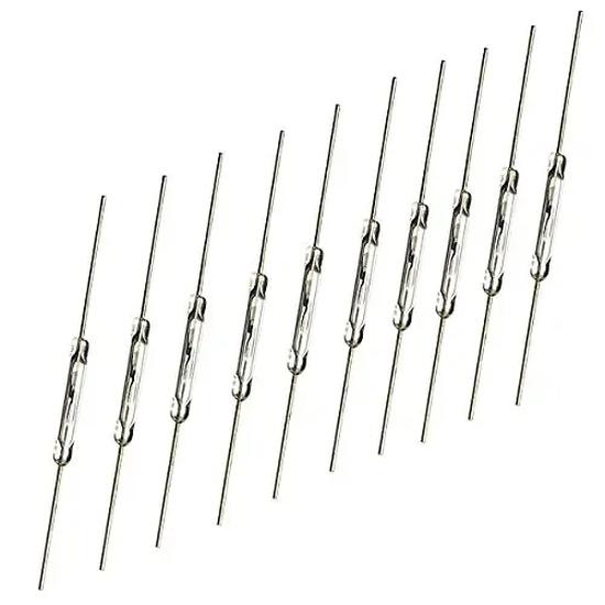 10-1000pcs N/O Reed Switch Magnetic Switch 2 * 14mm Normally Open Magnetic Induction Switch For Arduino