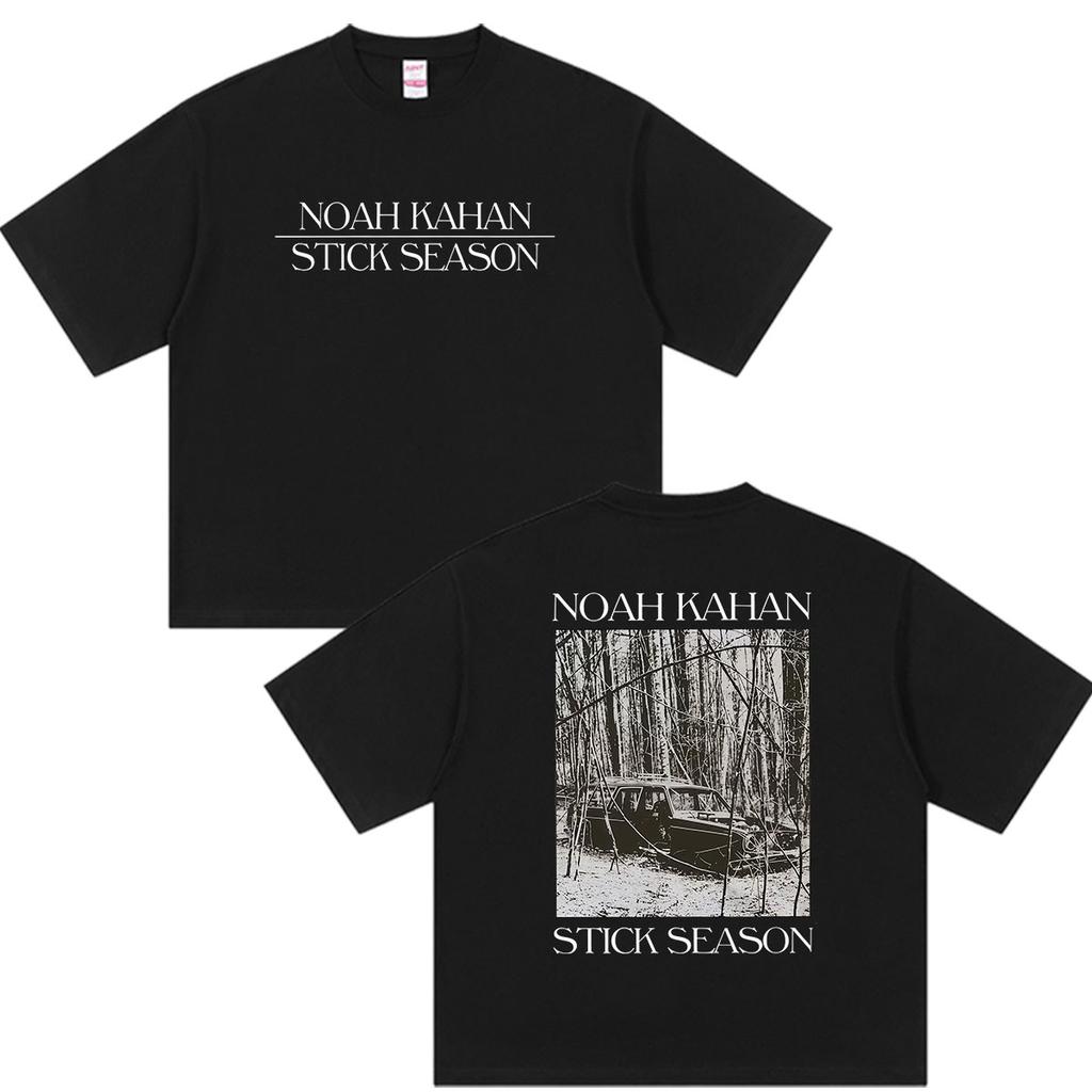 Noah Kahan Stick Season Tour 2026 Graphic T Shirts Unisexs Hip Hop Vintage Fashion Cotton Short Sleeve Tshirts Unisex Streetwear