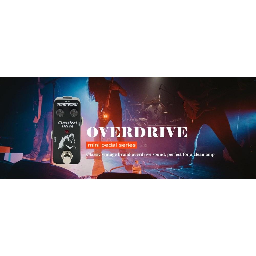 Tone Weal Mini Pedal Series Classic Drive Mini Overdrive True Bypass Analog Circuit Compact Design Made in Taiwan