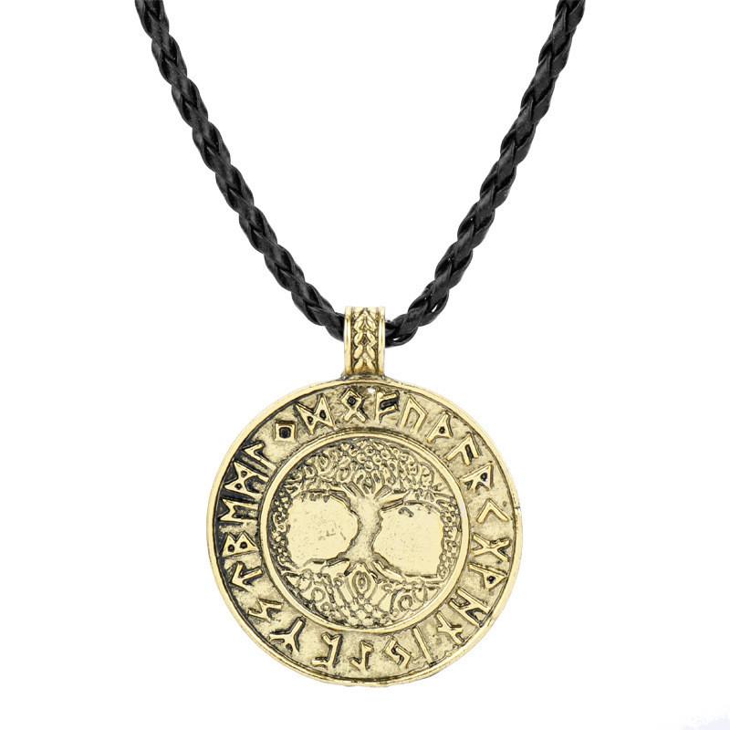 Nordic Jewelry Viking With Geometric Pendant And Electroplated Alloy For Gift For Travelers